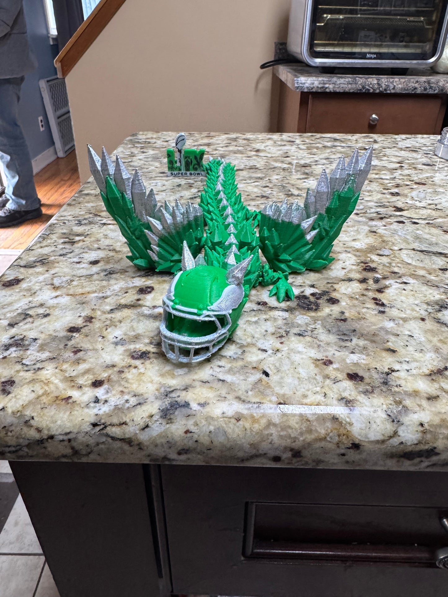 Phila Eagles Articulated dragon -Super bowl LIX Edition